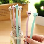 Stylos a bille kawaii a encre gel noir, 4 pièces / lot, empreintes de chaton, fournitures de papeterie ... Stylos a bille kawaii a encre gel noir, 4 pièces / lot, empreintes de chaton, fournitures de papeterie ...