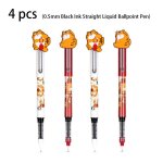 Stylo a bille liquide lisse a encre noire, 0. 5mm, stylo kawaii pour signature, mignon, fournitures scolaires ...