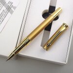 Stylo a bille de luxe dor�, garniture dor�e, stylo a signature avec clip en forme de fl�che, fournitures ...