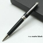 Stylo a bille de luxe mb monte, stylos plume en rsine noire, incrustation enduite, numro de srie, ...