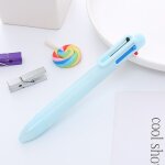 Stylos a bille macarone multicolores, 6 couleurs, style ins, papeterie scolaire et de bureau, recharge ...