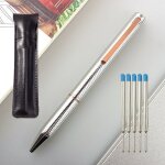Stylo a bille en m�tal 0. 7mm, luxueux, personnalis�, cadeau publicitaire pour etudiant, fournitures ...