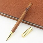 Stylo a bille en m�tal et en bois, 0. 5mm, stylo de signature, haut de gamme pour affaires, papeterie ...