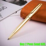 Stylo a bille en m�tal pour bureau, ecriture rapide, a la mode, pour business, offre sp�ciale, 2 cadeaux ...