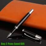 Stylo a bille en m�tal avec impression florale, design classique, stylo a bille pour ecriture et signature, ...