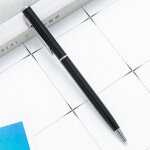 Stylos a bille en mtal avec logo personnalis, fournitures scolaires et de bureau, stylo gel a bille, ...