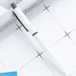 Stylo a bille en mtal neutre multicolore, mignon kawaii, stylo de signature d'affaires, logo personnalis, ...
