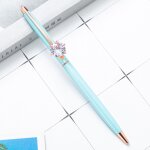 Stylo a bille en mtal avec sculpture gratuite, stylo de modlisation cratif de dessin anim, tte en ...