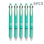 Stylos a bille multicolores 5 en 1, recharge de stylo a bille, plomb de crayon, stylo multifonction, ...