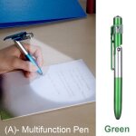 Stylo a bille multifonction avec lumi�re led, support pliable pour t�l�phone, papeterie de lecture de ...
