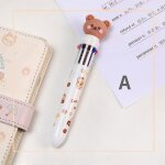 Stylos a bille ours de dessin anim� 10 couleurs, mignons, fournitures scolaires et de bureau, papeterie ...