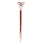 Stylo a bille papillon en cristal 0. 7mm, 1 pi�ce, pointe a bille en m�tal, papeterie de bureau pour ...