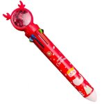 Stylo a bille du p�re no�l 10 couleurs, stylo de papeterie el�gant r�sistant aux chutes, fournitures ...