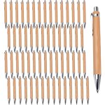 Stylo a bille personnalis en bambou - set de 50 pices pour bureau et usage quotidien - wlq - zn83 - ...