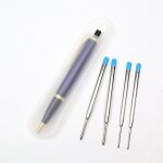 Stylo a bille a pression 0. 7mm, a encre bleue / noire, pour ecriture, fournitures scolaires et de bureau, ...