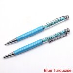 Stylo a bille a quartz en cristal cratif, recharge noire, gurison energtique, etudiant, fournitures ...