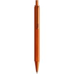 Stylo - bille rechargeable script corps hexagonal en aluminium bross - orange - pointe rtractable a ...