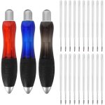 Stylos a bille r�tractable, 3 pcs stylos a bille de qualit� sup�rieure, avec 20 recharges, couleur gros ...