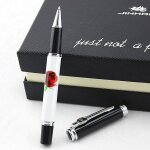 Stylo a bille roller de luxe en porcelaine bleue et blanche, stylo gel a motif, pointe de 8802mm, cadeau ...