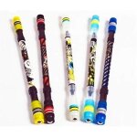 Stylo a bille rotatif a rev�tement antid�rapant, cool, recharge d'encre bleue, stylo de jeu a doigt mat ...