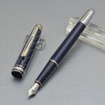 Stylo a bille roulante de luxe little prince, bleu et argent 163, stylo a bille, stylo plume, bureau, ... Stylo a bille roulante de luxe little prince, bleu et argent 163, stylo a bille, stylo plume, bureau, ...