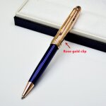 Stylo a bille roulante de luxe little prince mb 163, bleu et argent, stylo plume, bureau, marque d'acquisition ... Stylo a bille roulante de luxe little prince mb 163, bleu et argent, stylo plume, bureau, marque d'acquisition ...