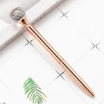 Stylo a bille a roulettes, 2 pi�ces, fournitures scolaires et de bureau, papeterie de mariage, cristal, ...