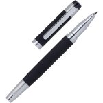Stylo a bille � thames � noir stylo d'�criture en acier inoxydable dans un corps noir mine noire coffret ...