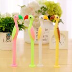 Stylo a bille unisexe, 48 pices / paquet, 0. 38mm, encre noire, couleur bonbon, style autruche, stylo ...