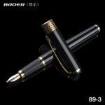 Stylo de calligraphie classique noir et argent, avec pointe en iridium de 1. 0mm, le meilleur cadeau ... Stylo de calligraphie classique noir et argent, avec pointe en iridium de 1. 0mm, le meilleur cadeau ...