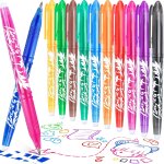 Stylos effa�able, 12 couleurs stylo effacable stylo gel effa�ables pointe 0, 5 mm, encre gel effa�able, ...