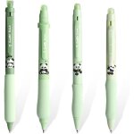Stylos effaables, 4 pices stylos animaux panda, bille a l'extrmit pour enlever l'encre, encre bleue, ...