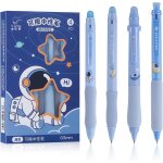 Stylo effacables bleu, 4 pi�ces roller a encre effa�able, stylo roller rechargeable et ergonomique effa�ables ...
