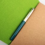 Stylo a encre 86 en acier inoxydable, classique, en plastique, bleu et rouge, pour signature, fournitures ...