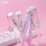 Stylo a encre bleue 0. 5mm, 1 pice, 2 pices, pendentif arc - en - ciel, calligraphie, signature, etudiant, ...