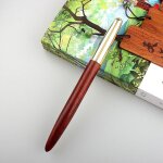 Stylo a encre de calligraphie extra fine, couleur bronze, bois de rose, acier, 0. 5mm