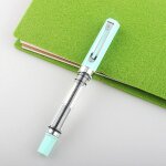 Stylo a encre de couleur en plastique transparent, pour la pratique de la calligraphie, avec capuchon ...