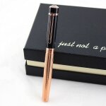 Stylo a encre diamant de haute qualit�, 0. 5mm, or blanc et rose, pour bureau, ecriture, cadeau de papeterie ...