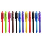 Stylo a encre invisible avec lumière uv, marqueur magique pour message secexamen, boîte de sagesse, prix, ... Stylo a encre invisible avec lumière uv, marqueur magique pour message secexamen, boîte de sagesse, prix, ...