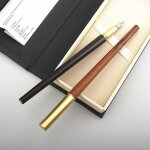 Stylo a encre de luxe en bois de haute qualit, 2 pices, fournitures de bureau pour etudiants, nouvelle ...