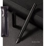 Stylo a encre en métal, rouge, gris, elégant, plume noire, papeterie fournitures scolaires Stylo a encre en métal, rouge, gris, elégant, plume noire, papeterie fournitures scolaires