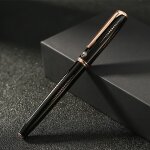 Stylo a encre picasso pimio, nouveau stylo a plume en métal noir, pointe moyenne iridium avec de beaux ... Stylo a encre picasso pimio, nouveau stylo a plume en métal noir, pointe moyenne iridium avec de beaux ...