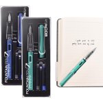 Stylo a encre stylo plume, 2 jeux de stylos plume comprend 4 cartouches d'encre et 2 convertisseurs de ...