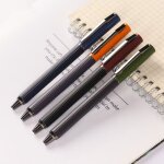 Stylo a encre rotative, pointe extra fine r�tractable, 0. 38mm, 4 couleurs, noir, avec convertisseur ...