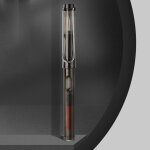 Stylo a encre transparent pour hommes, design classique, stylo a plume de signature, pour le bureau, ...