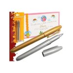 Stylo feutre or et argent
