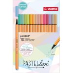 Stylo feutre pointe fine point 88 - etui carton x 15 stylos feutres pastel - edition pastellove