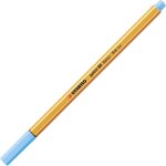 Stylo feutre pointe fine point 88 - lot x 10 stylos feutres - bleu fluo (88 / 031)