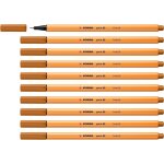 Stylo feutre pointe fine point 88 - lot x 10 stylos feutre - marron clair (88 / 89)