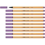 Stylo feutre pointe fine point 88 - lot x 10 stylos feutre - mauve glycine (88 / 62)